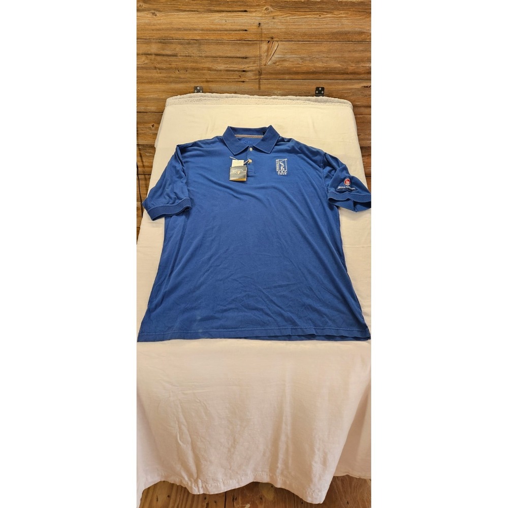 *Andrews Beach Wash Golf Polo , CBF Tour ,  Men's XL - Small Spot On Bottom .
